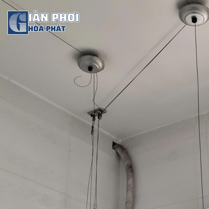 dây cáp giàn phơi bị rối