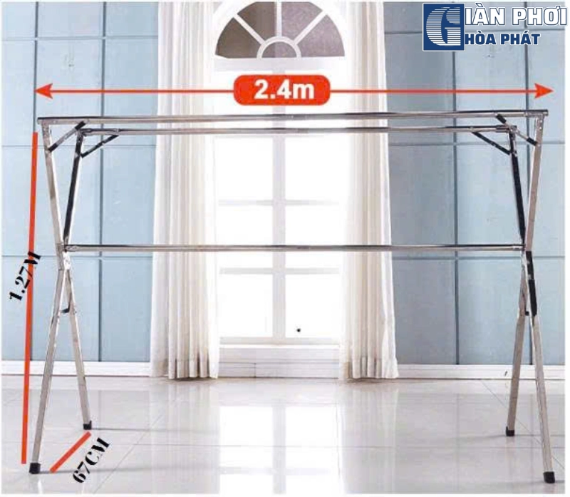 Giàn phơi quần áo inox thông minh