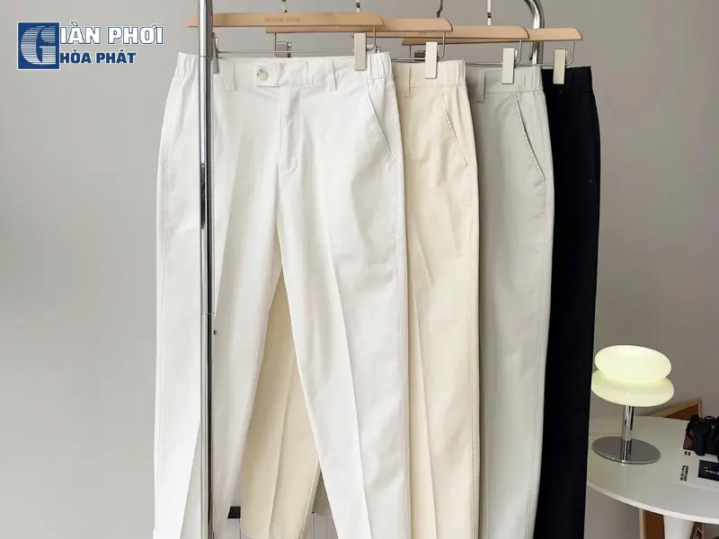 Các mẹo phơi quần kaki theo chất liệu