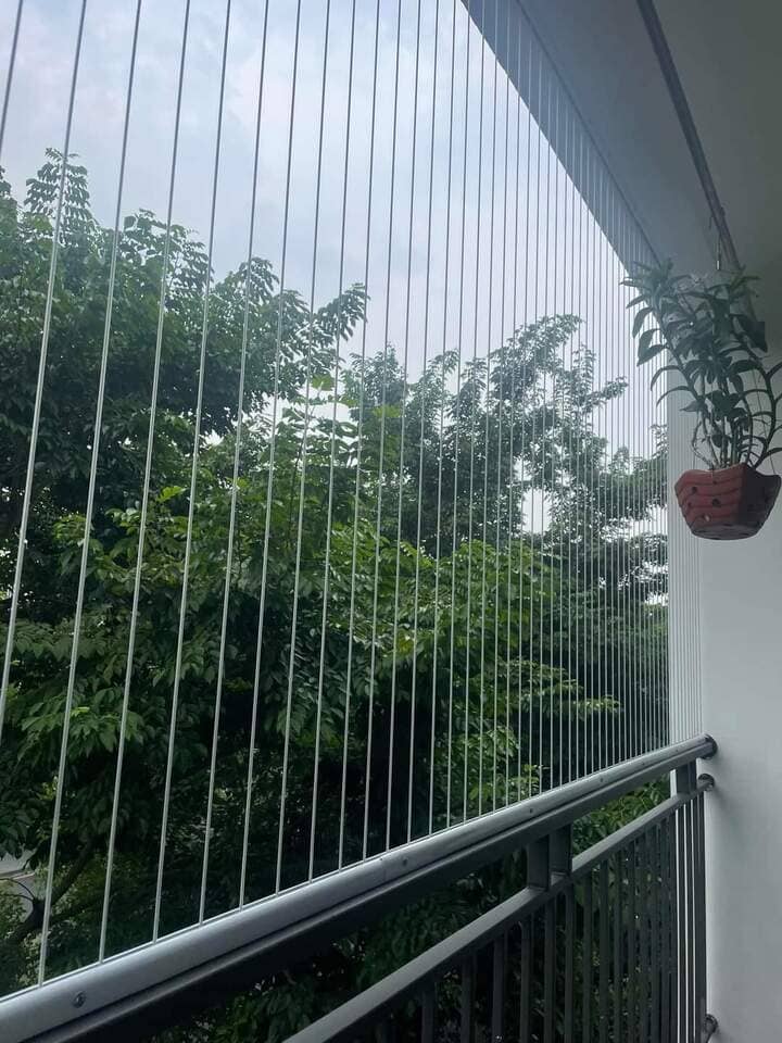 Lưới bảo vệ ban công nhà phố