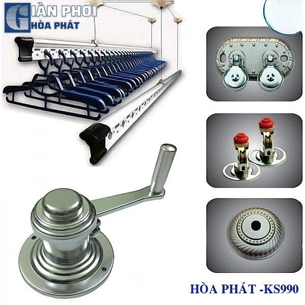 Giàn phơi thông minh hòa phát KS990