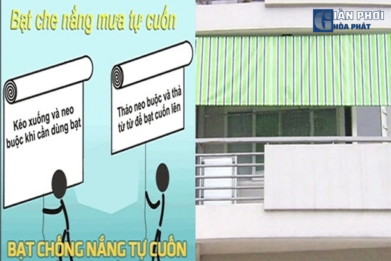 bạt che nắng mưa
